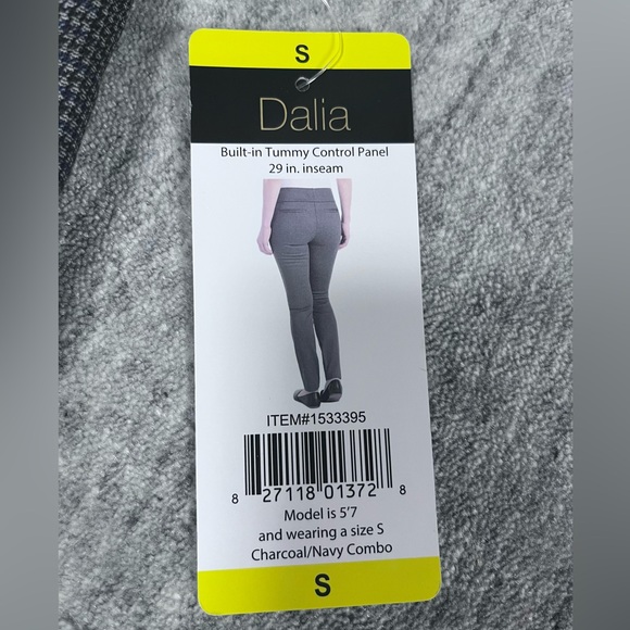 Dalia cropped pants, NWT, small, charcoal/navy - Picture 4 of 6